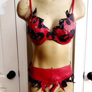 OOAK fantasy leather costume